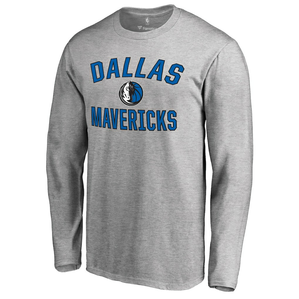 Dallas Mavericks Victory Arch Long Sleeve T-Shirt Ash