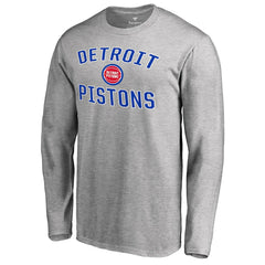 Detroit Pistons Victory Arch Long Sleeve T-Shirt Ash