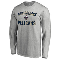 New Orleans Pelicans Victory Arch Long Sleeve T-Shirt Ash