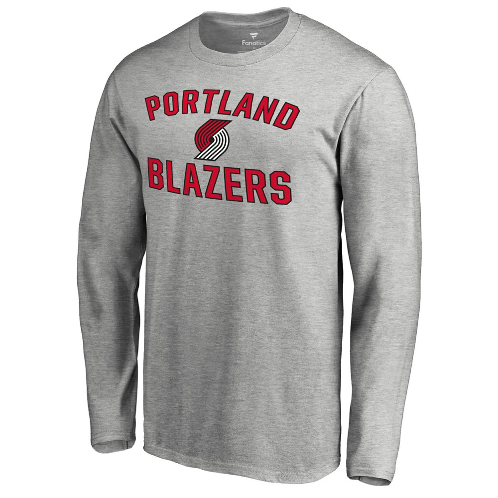 Portland Trail Blazers Victory Arch Long Sleeve T-Shirt Ash