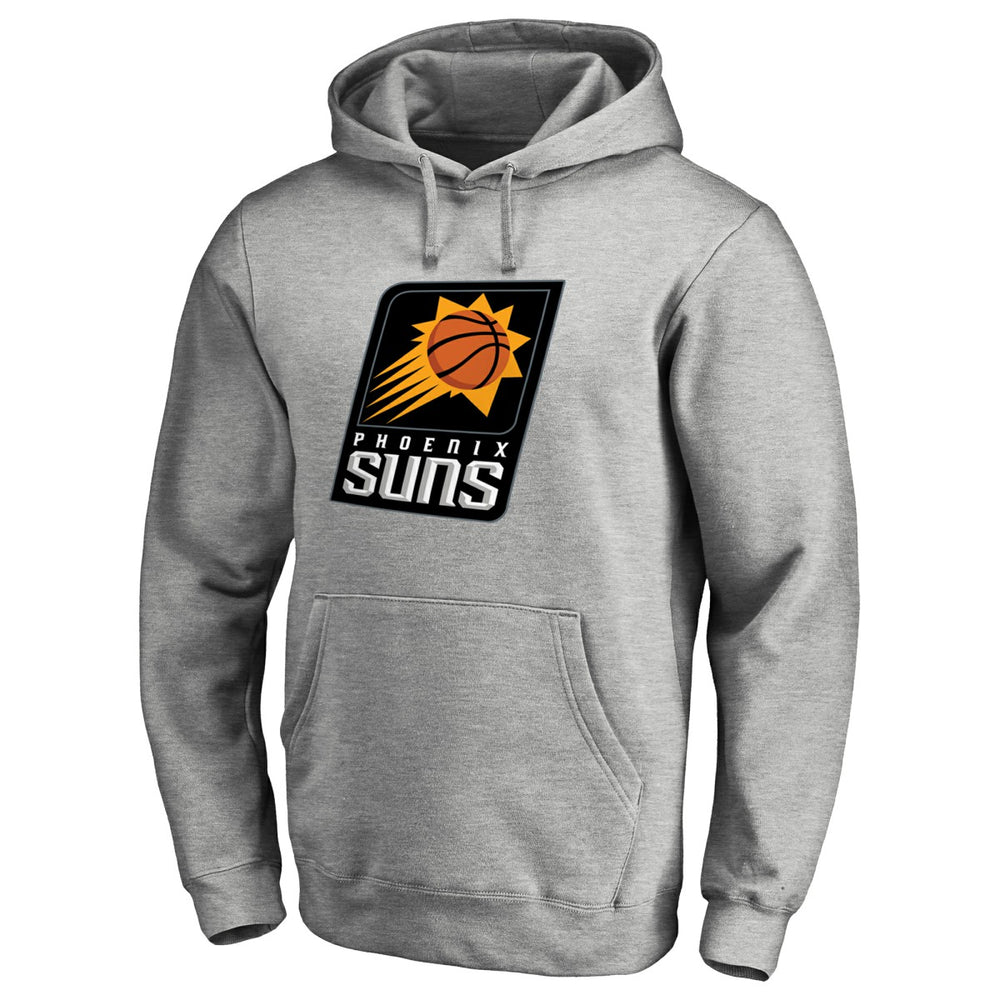 Phoenix Suns Primary Logo Pullover Hoodie Heather Gray