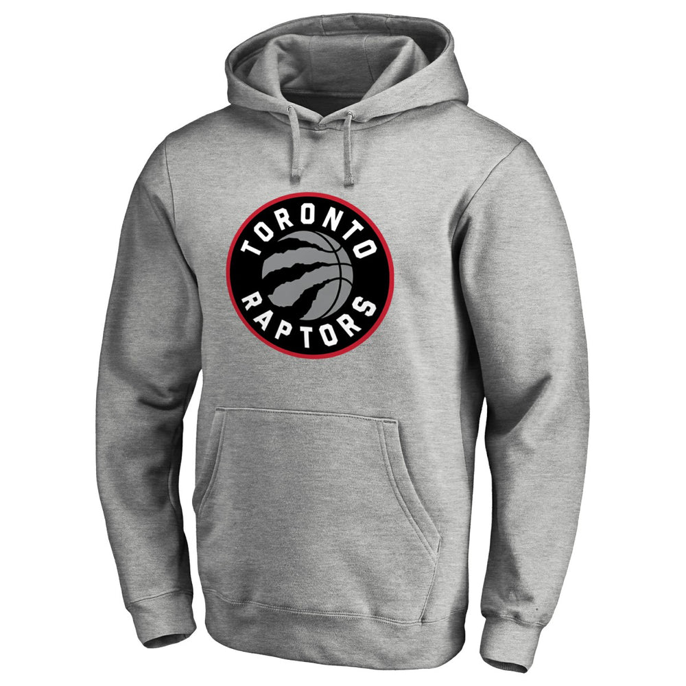 Toronto Raptors Primary Logo Pullover Hoodie Heather Gray