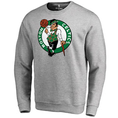 Boston Celtics Primary Logo Sweatshirt Heathered Gray