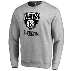 Brooklyn Nets Primary Logo Sweatshirt Heathered Gray