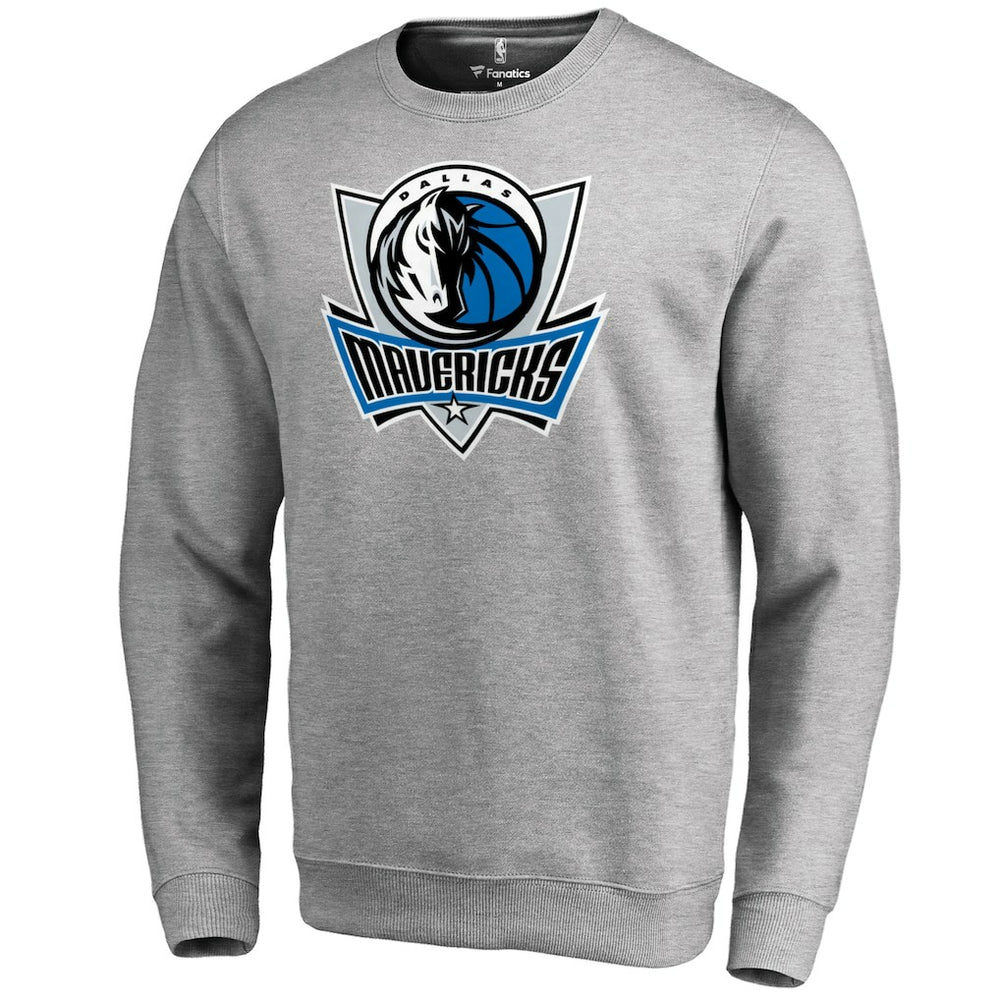 Dallas Mavericks Primary Logo Sweatshirt Heathered Gray