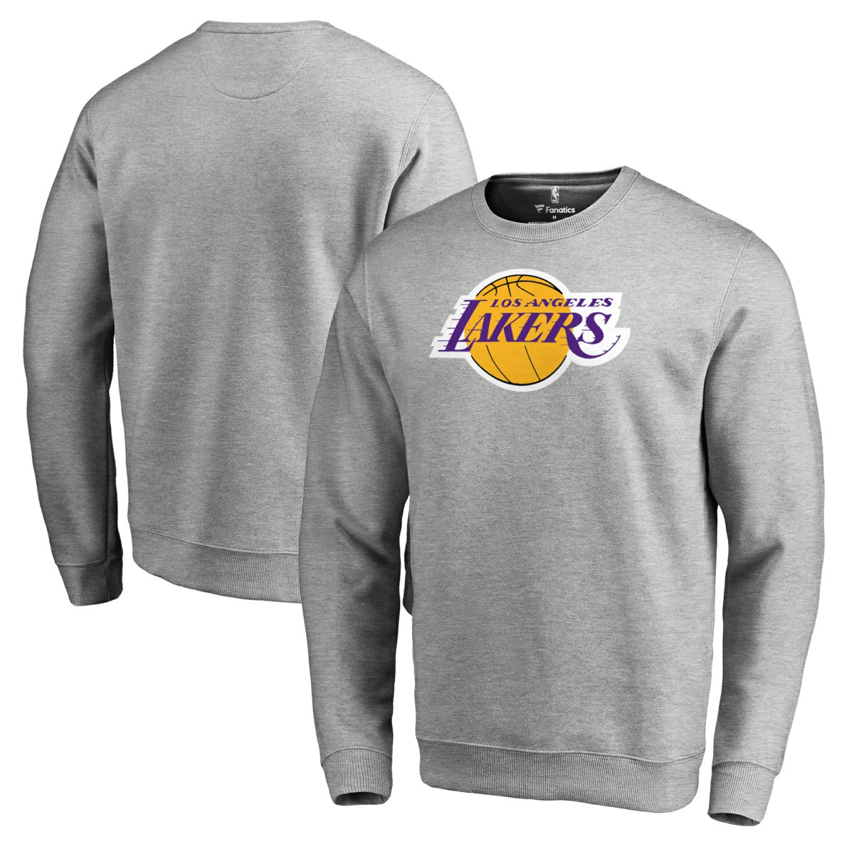 Los Angeles Lakers Primary Logo Sweatshirt Heathered Gray