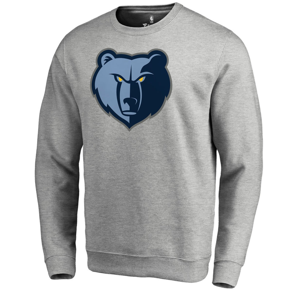 Memphis Grizzlies Primary Logo Sweatshirt Heathered Gray