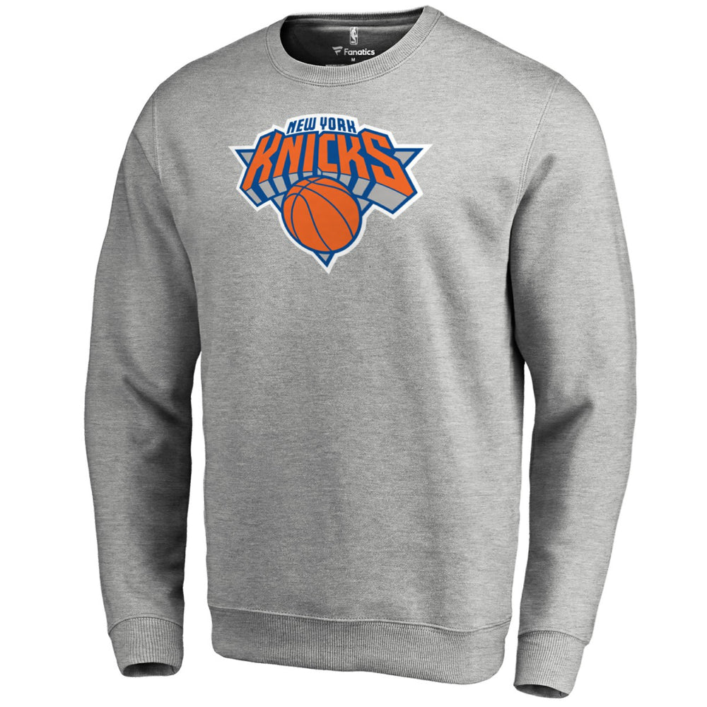 New York Knicks Primary Logo Sweatshirt Heathered Gray