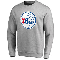 Philadelphia 76ers Primary Logo Sweatshirt Heathered Gray