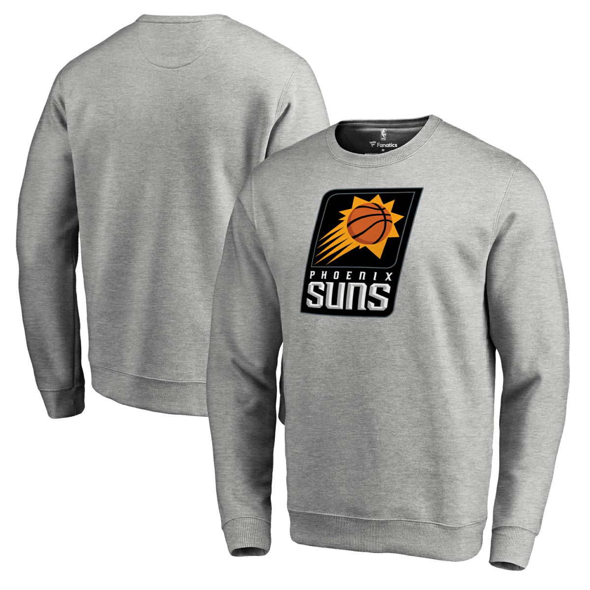 Phoenix Suns Primary Logo Sweatshirt Heathered Gray