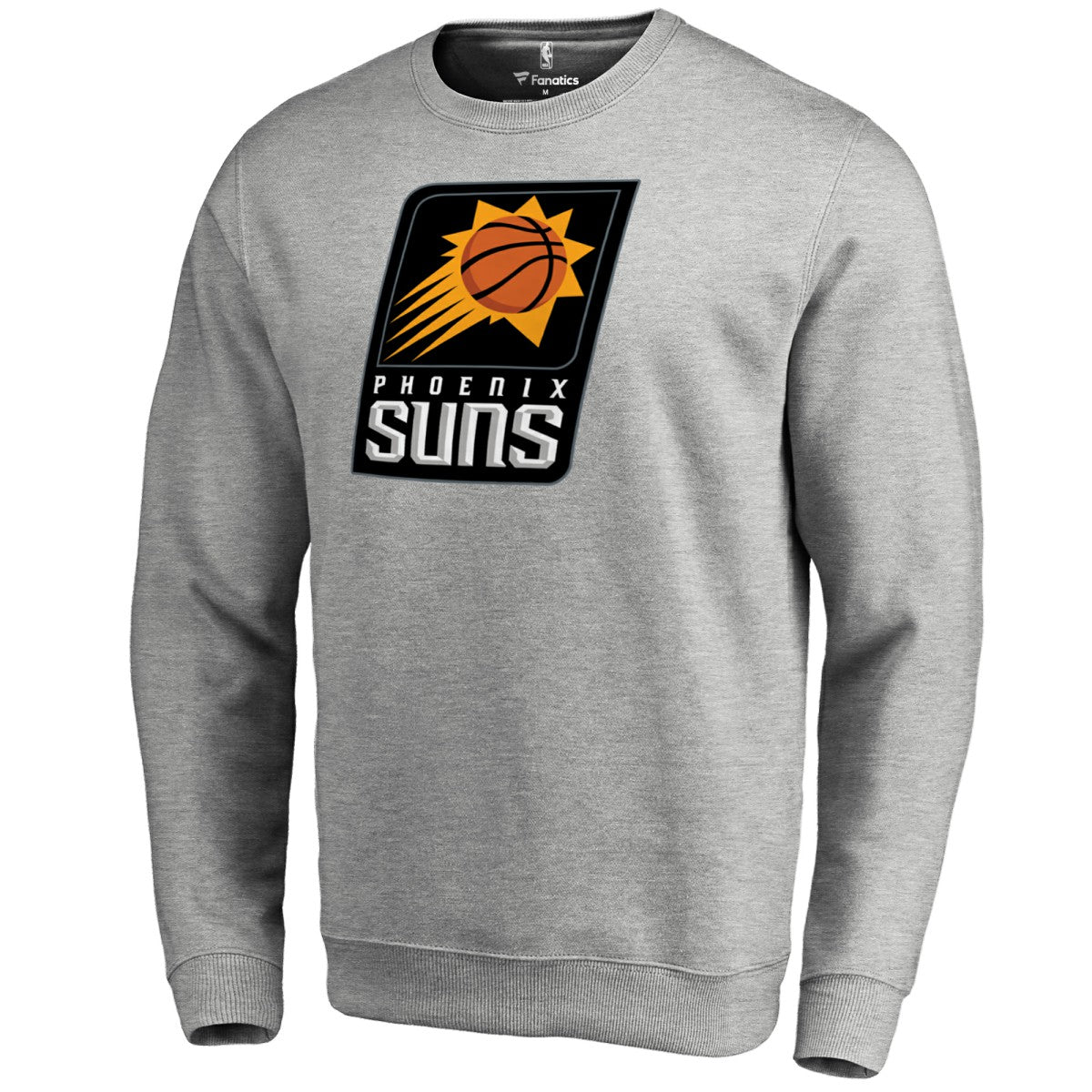 Phoenix Suns Primary Logo Sweatshirt Heathered Gray