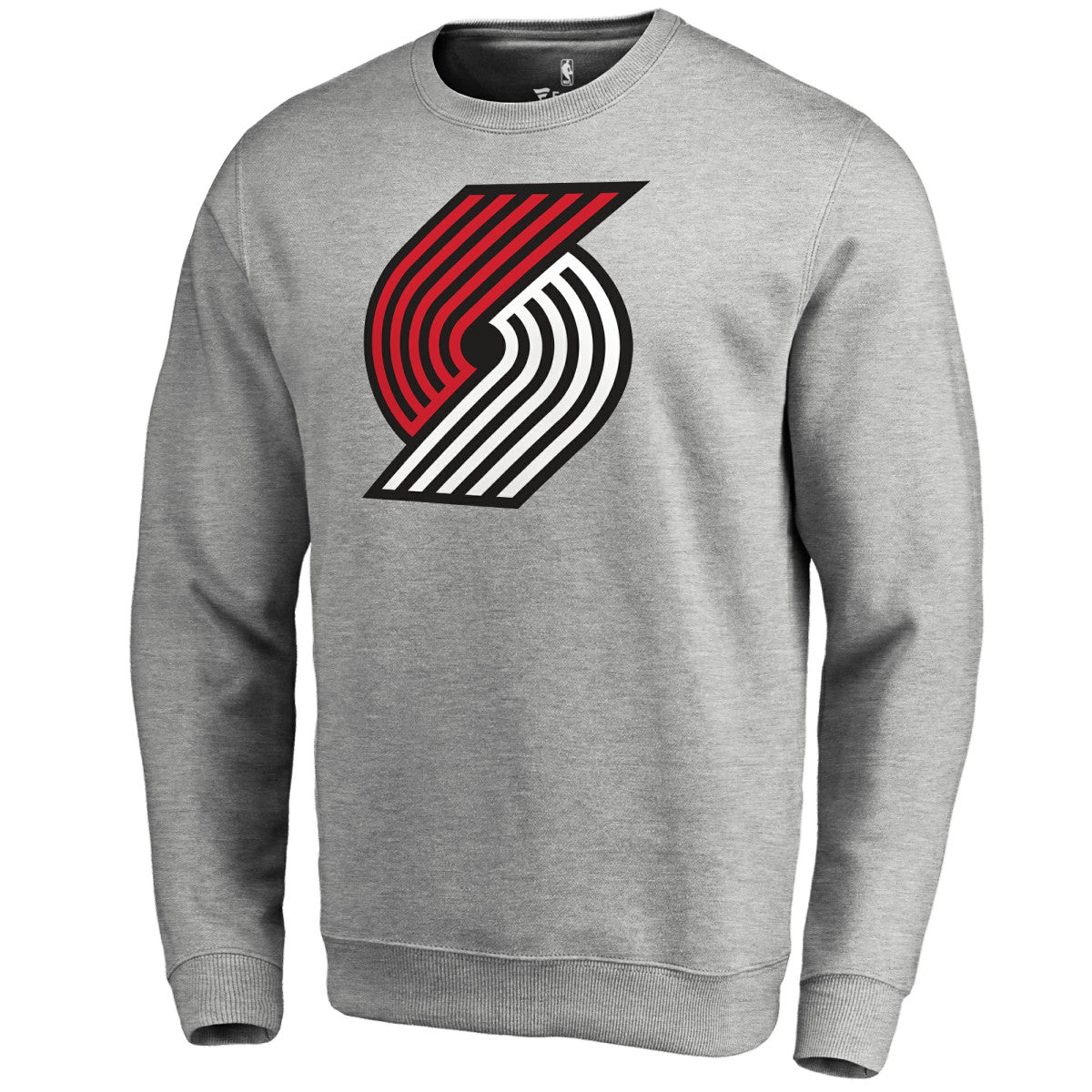 Portland Trail Blazers Primary Logo Sweatshirt Heathered Gray