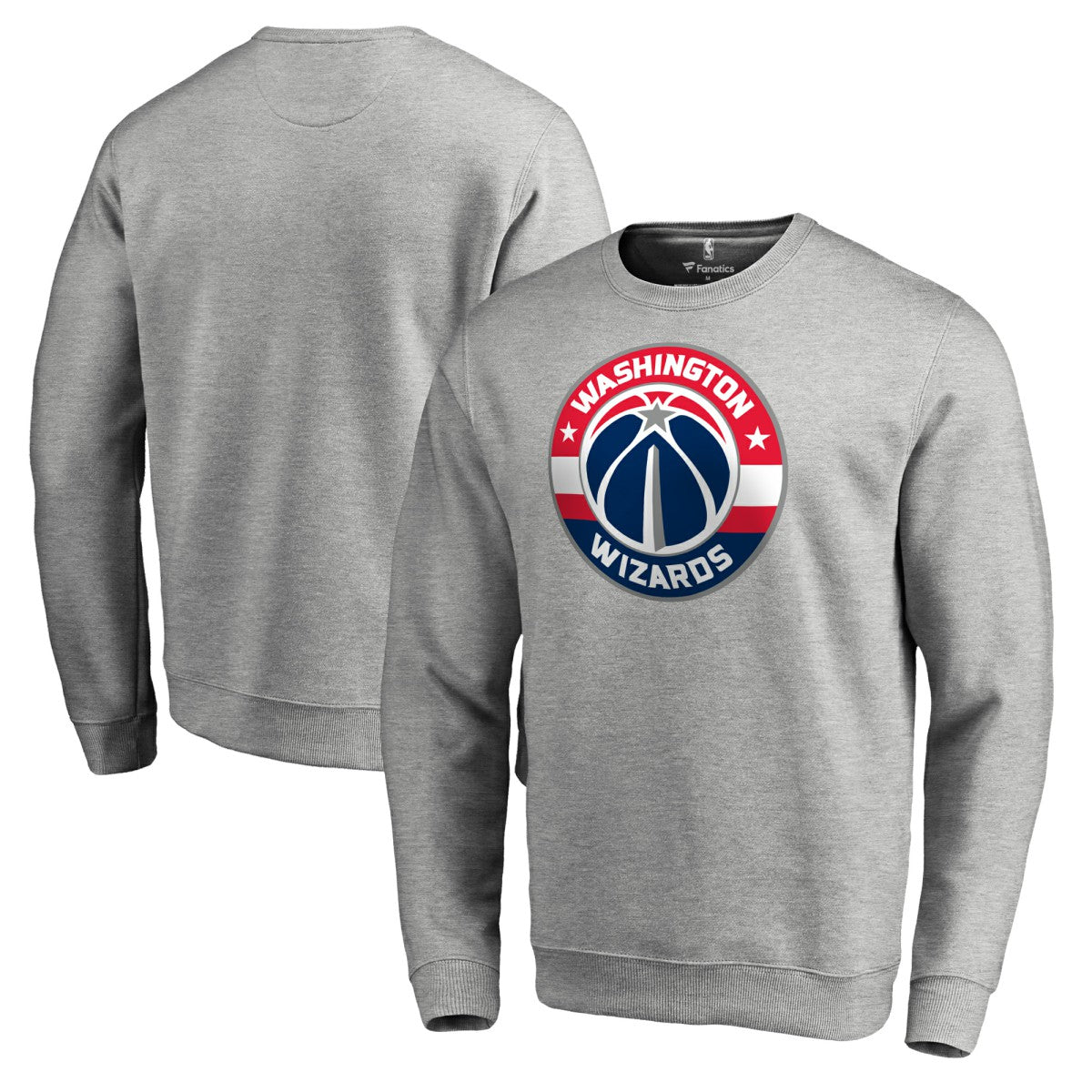 Washington Wizards Primary Logo Sweatshirt Heathered Gray