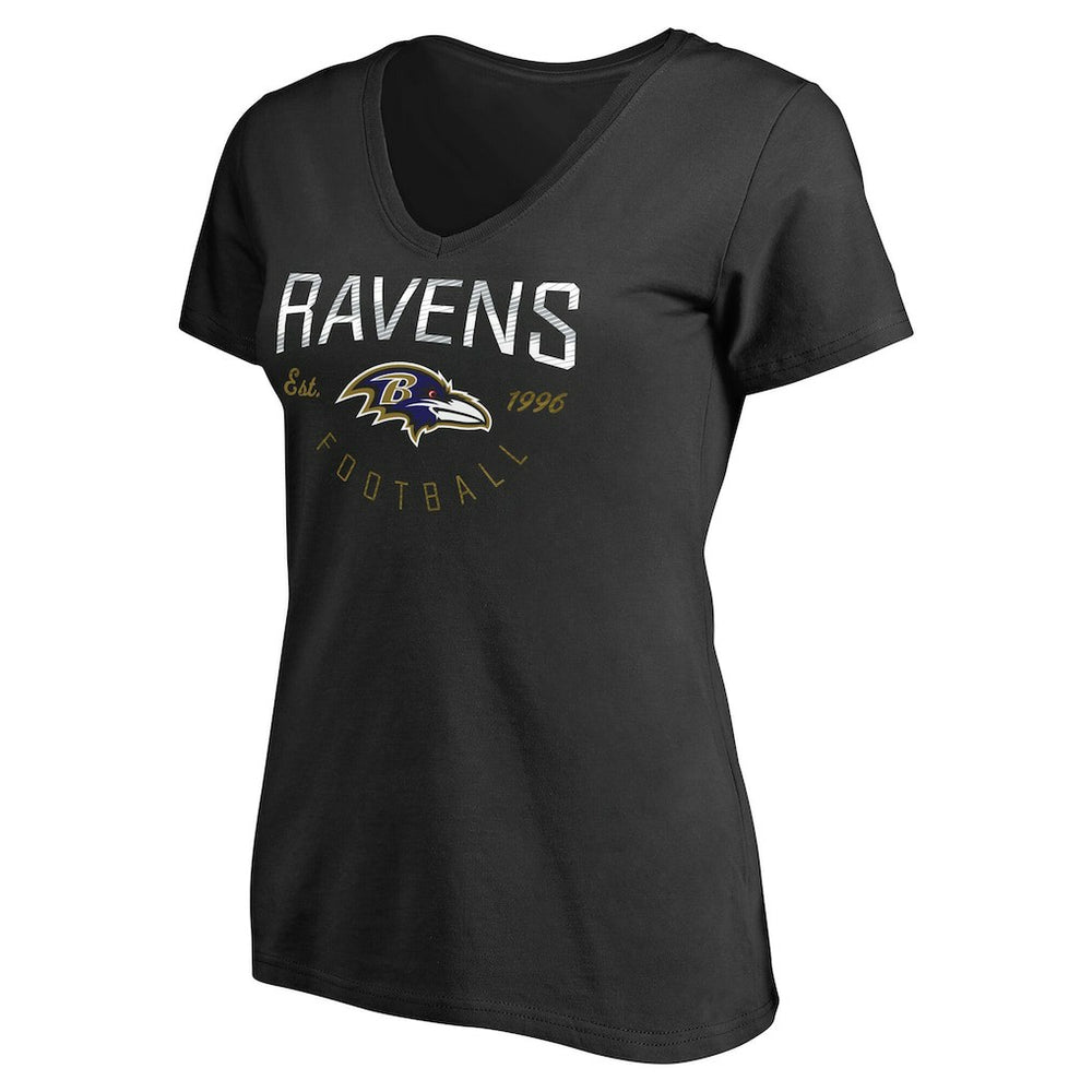 Baltimore Ravens Women's Live For It T-Shirt - Black - NFL