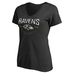 Baltimore Ravens Women's Live For It T-Shirt - Black - NFL