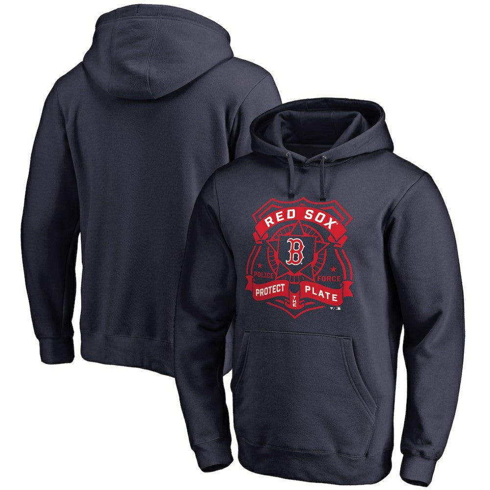 Boston Red Sox Police Badge Pullover Hoodie Discount
