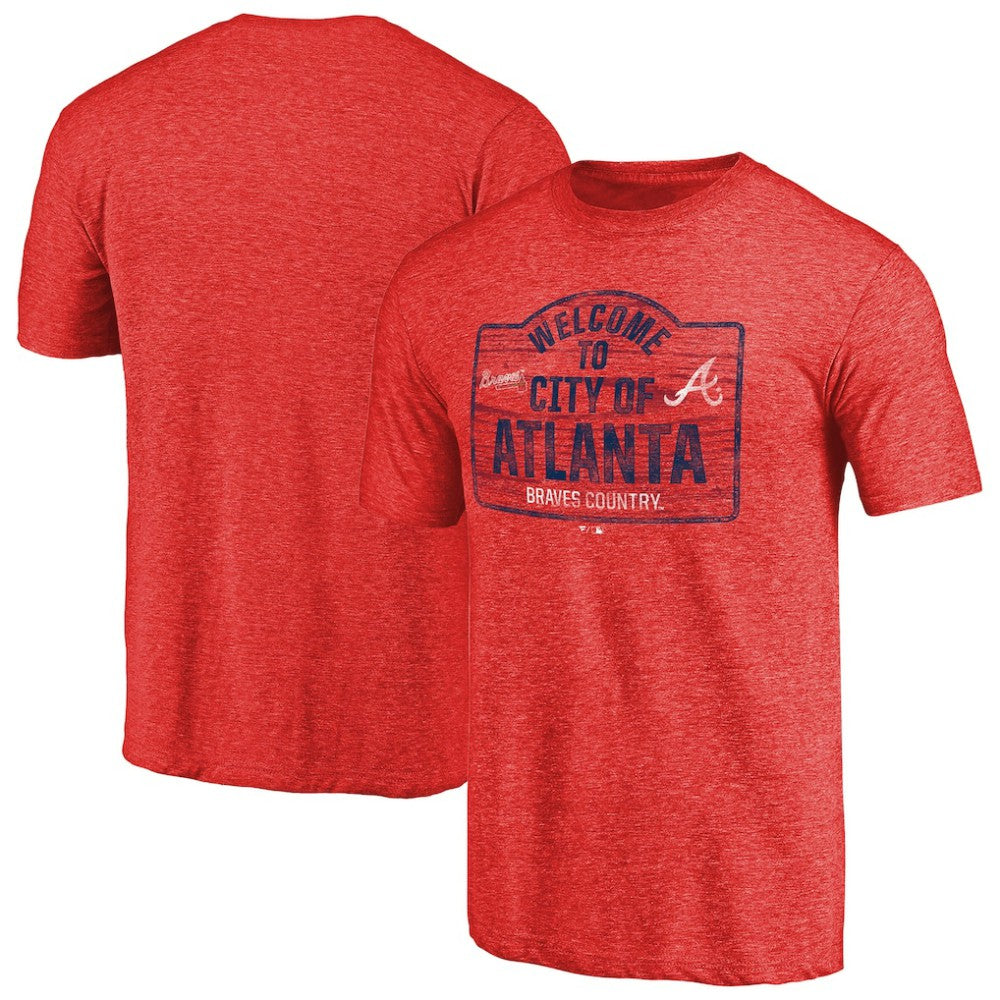 Atlanta Braves Welcome to Atlanta Hometown Tri-Blend T-Shirt Sale