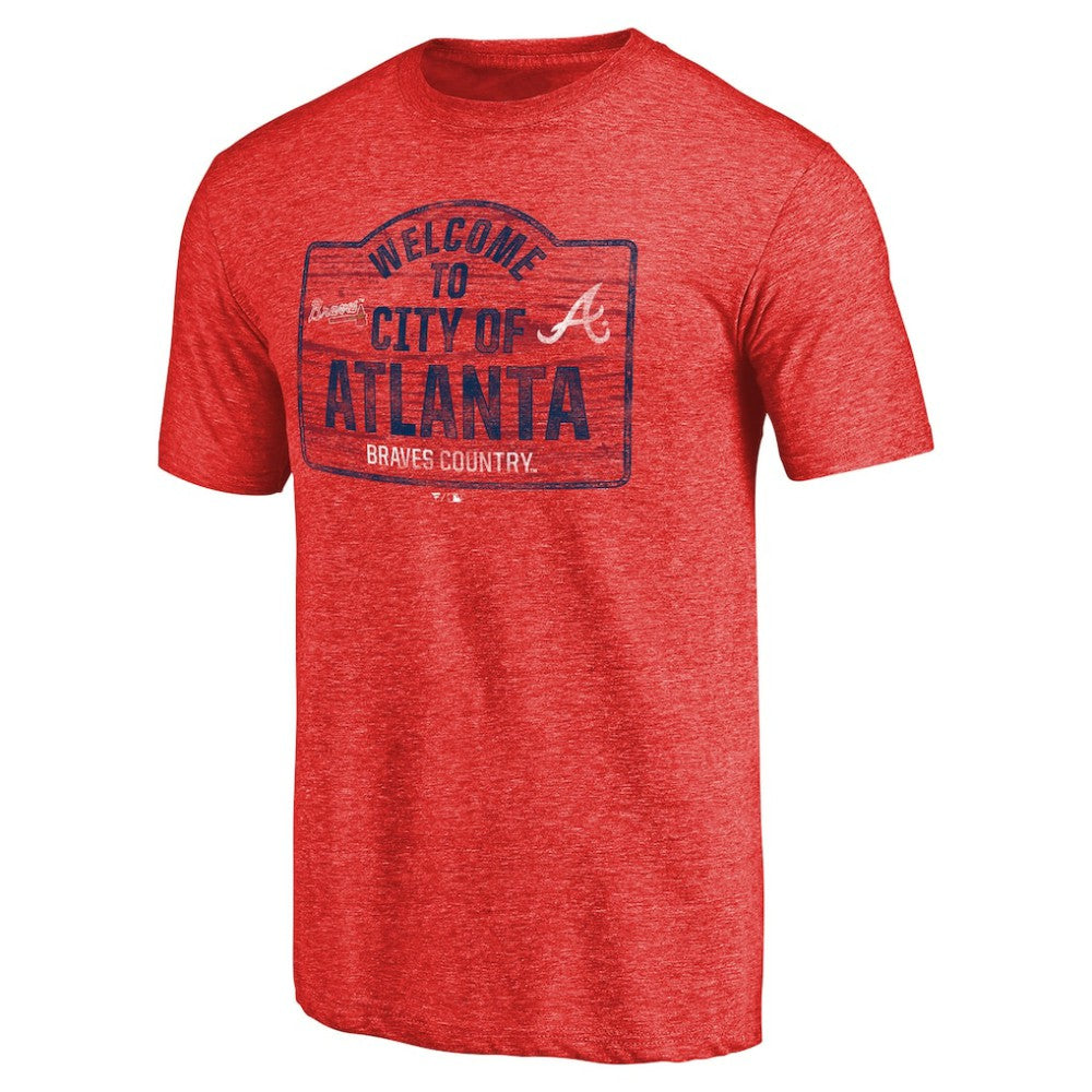 Atlanta Braves Welcome to Atlanta Hometown Tri-Blend T-Shirt Sale