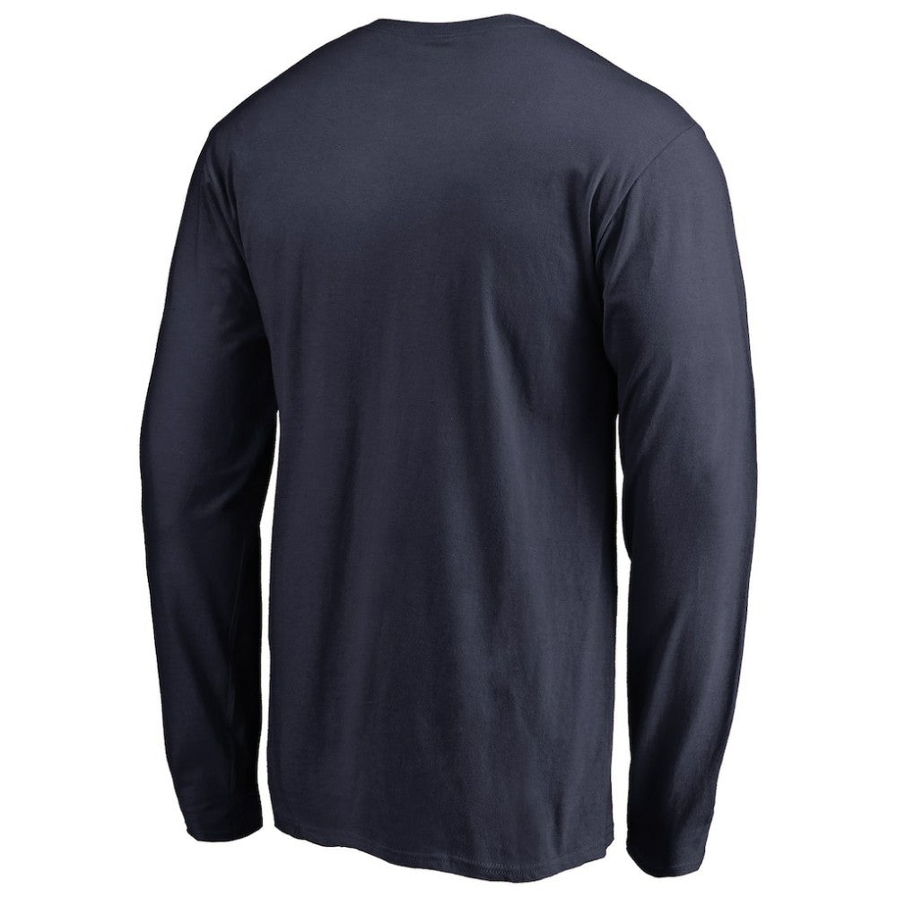 Colorado Avalanche Team Lockup Long Sleeve T-Shirt - Navy | NHL Clearance