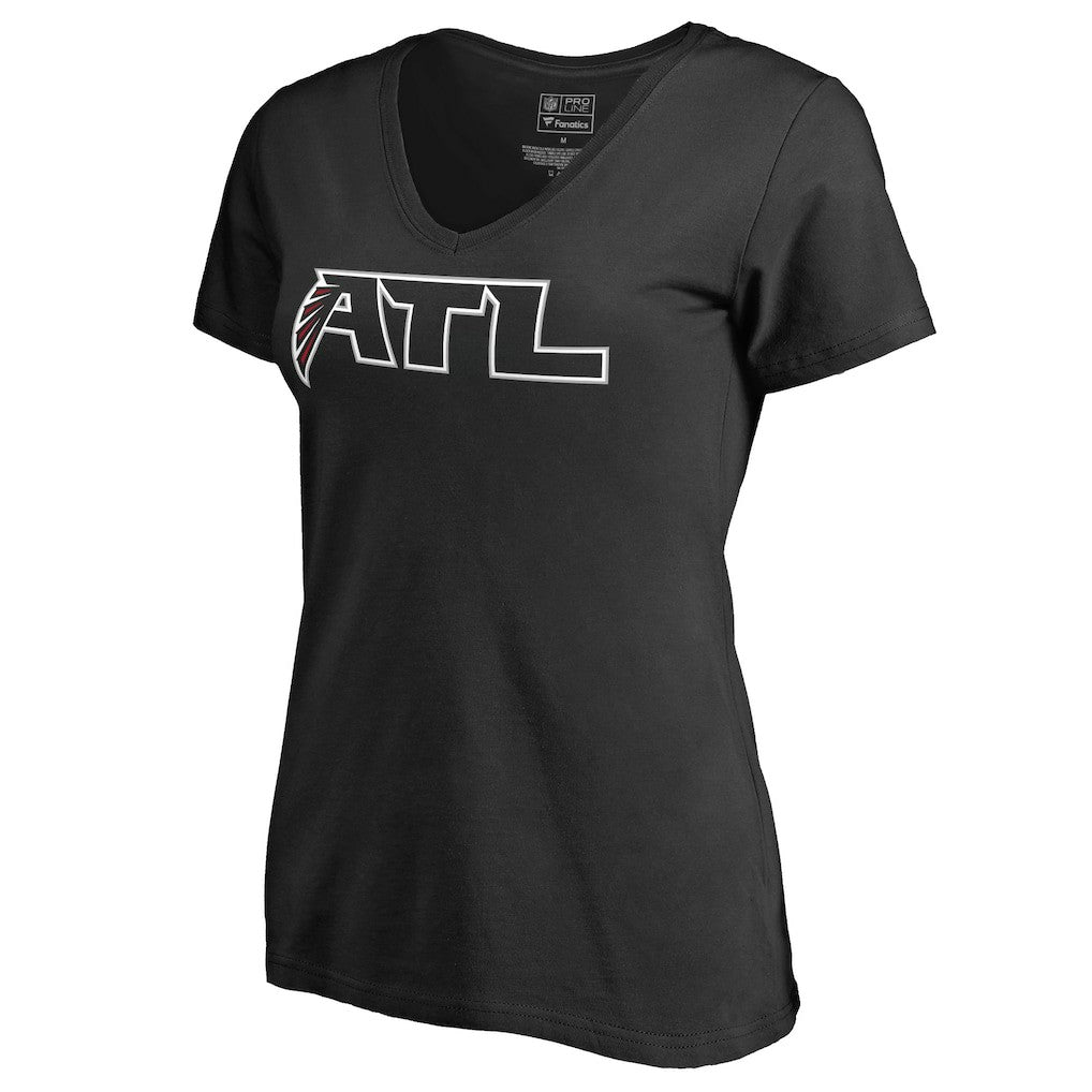 Atlanta Falcons Women's Alternate Logo T-Shirt - Black - NFL