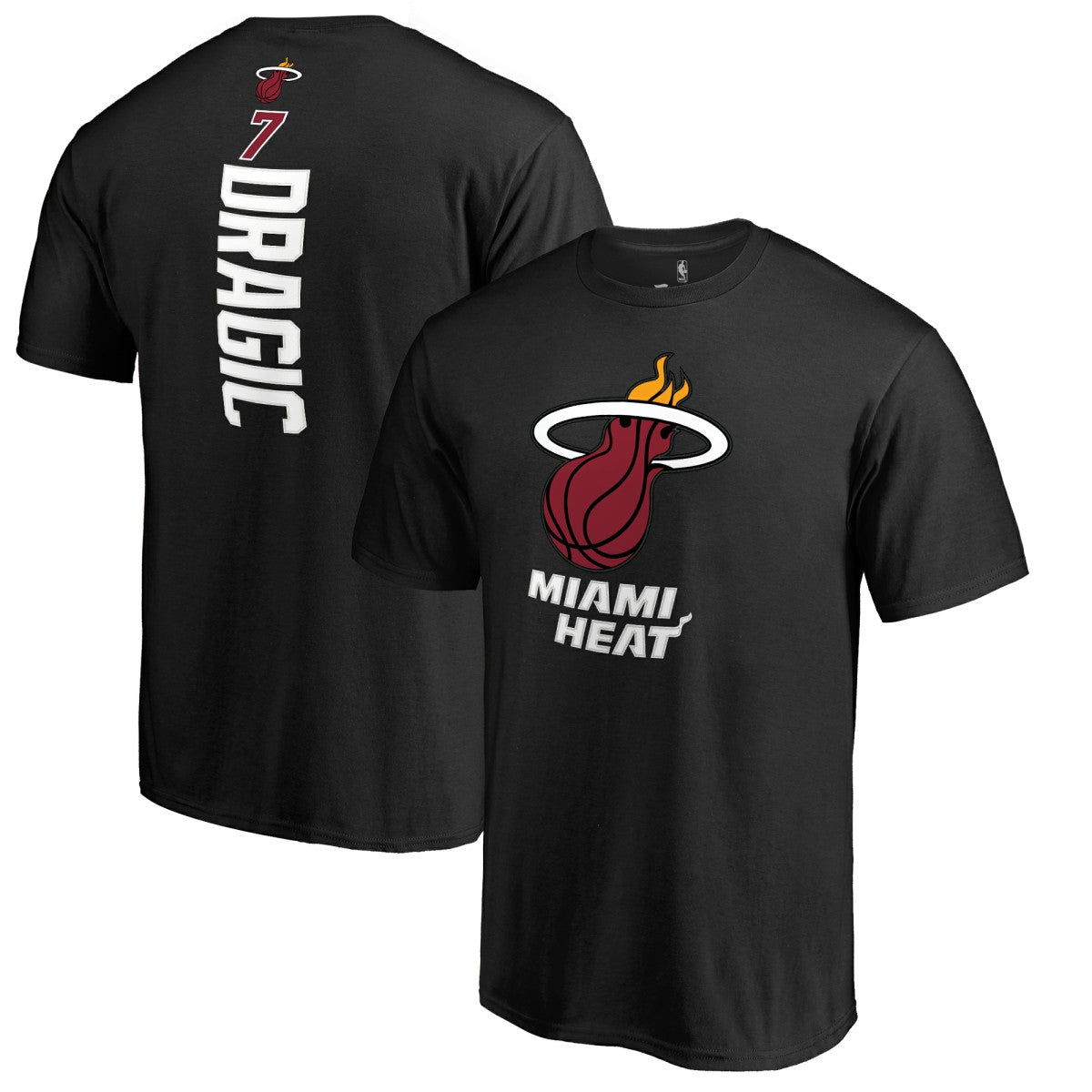 Goran Dragic Miami Heat Backer T-Shirt Black