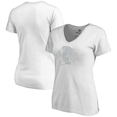 Chicago Blackhawks Women's Whiteout V-Neck T-Shirt - White | NHL discount