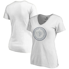 Winnipeg Jets Women's Whiteout V-Neck T-Shirt - White | NHL sale
