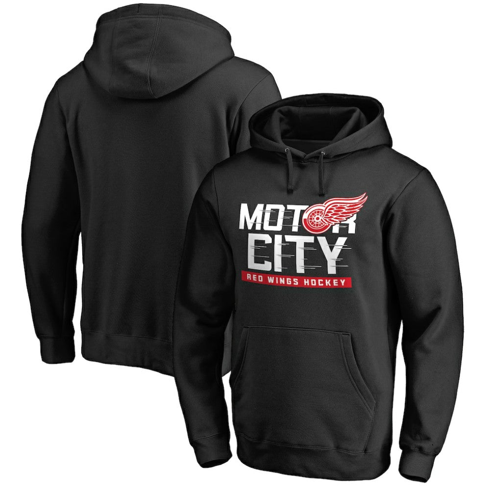 Detroit Red Wings Hometown Collection Motor City Pullover Hoodie - Black | NHL near me