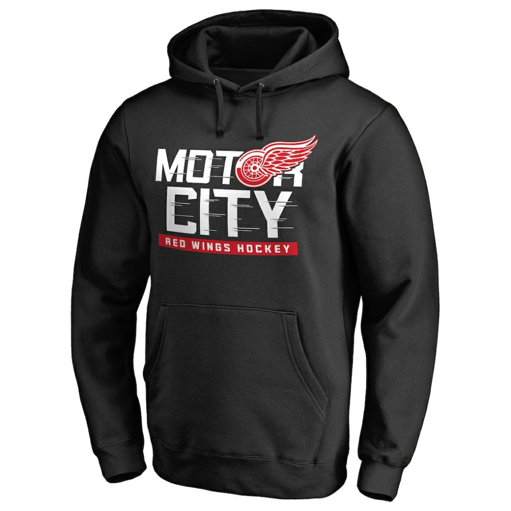 Detroit Red Wings Hometown Collection Motor City Pullover Hoodie - Black | NHL near me