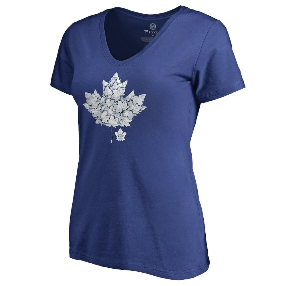 Toronto Maple Leafs Women's Hometown Collection Leafs V-Neck T-Shirt - Blue | NHL Clearance