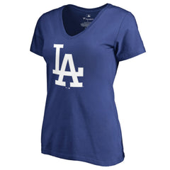 Clayton Kershaw Los Angeles Dodgers Women's Backer Name & Number V-Neck T-Shirt Online