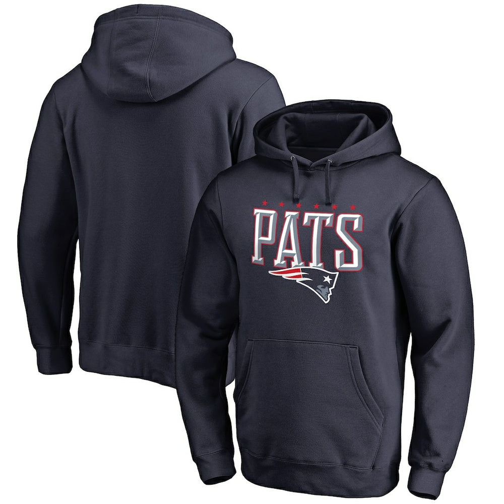 New England Patriots Hometown Collection True Patriot Pullover Hoodie - Navy - NFL