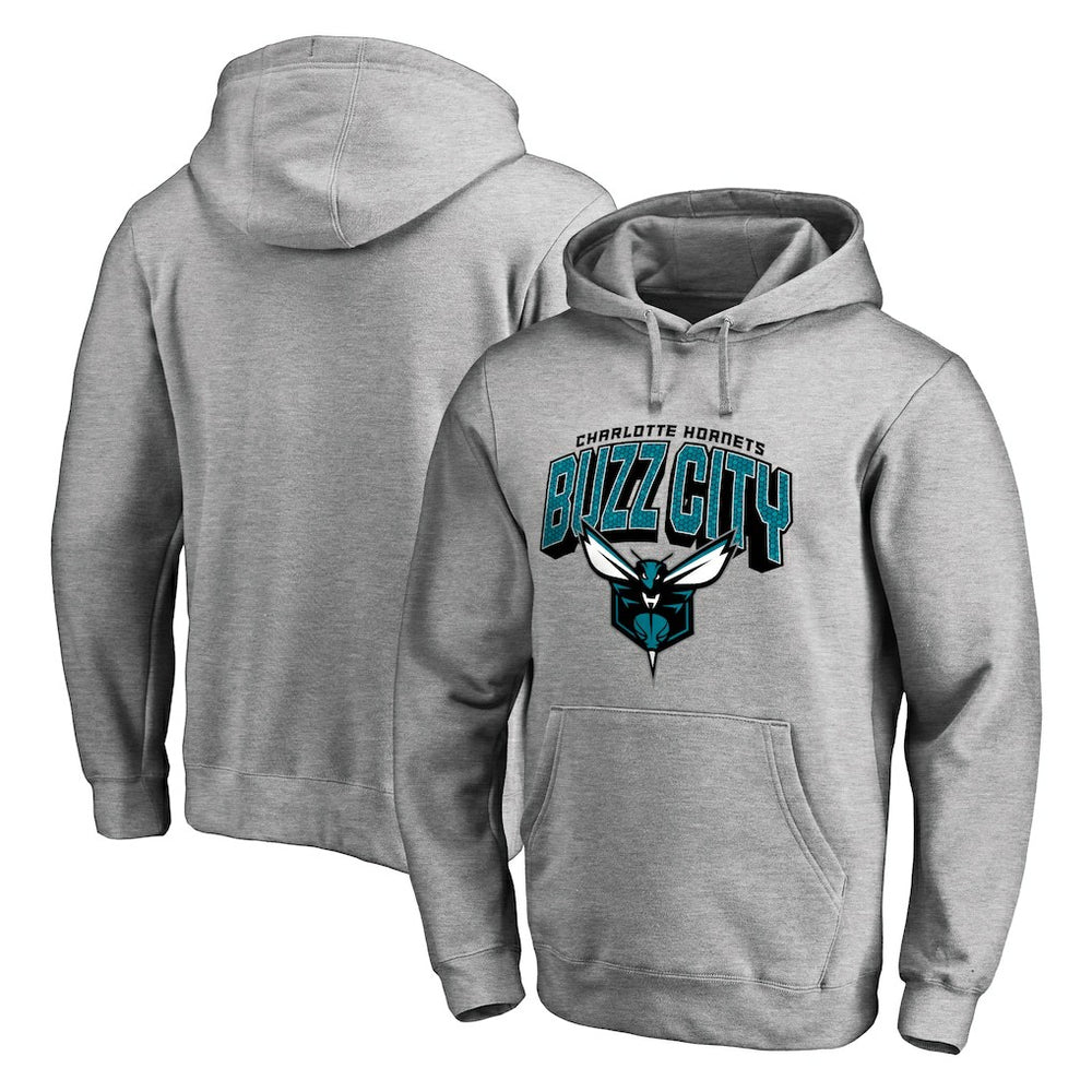 Charlotte Hornets Hometown Collection Pullover Hoodie Heather Gray