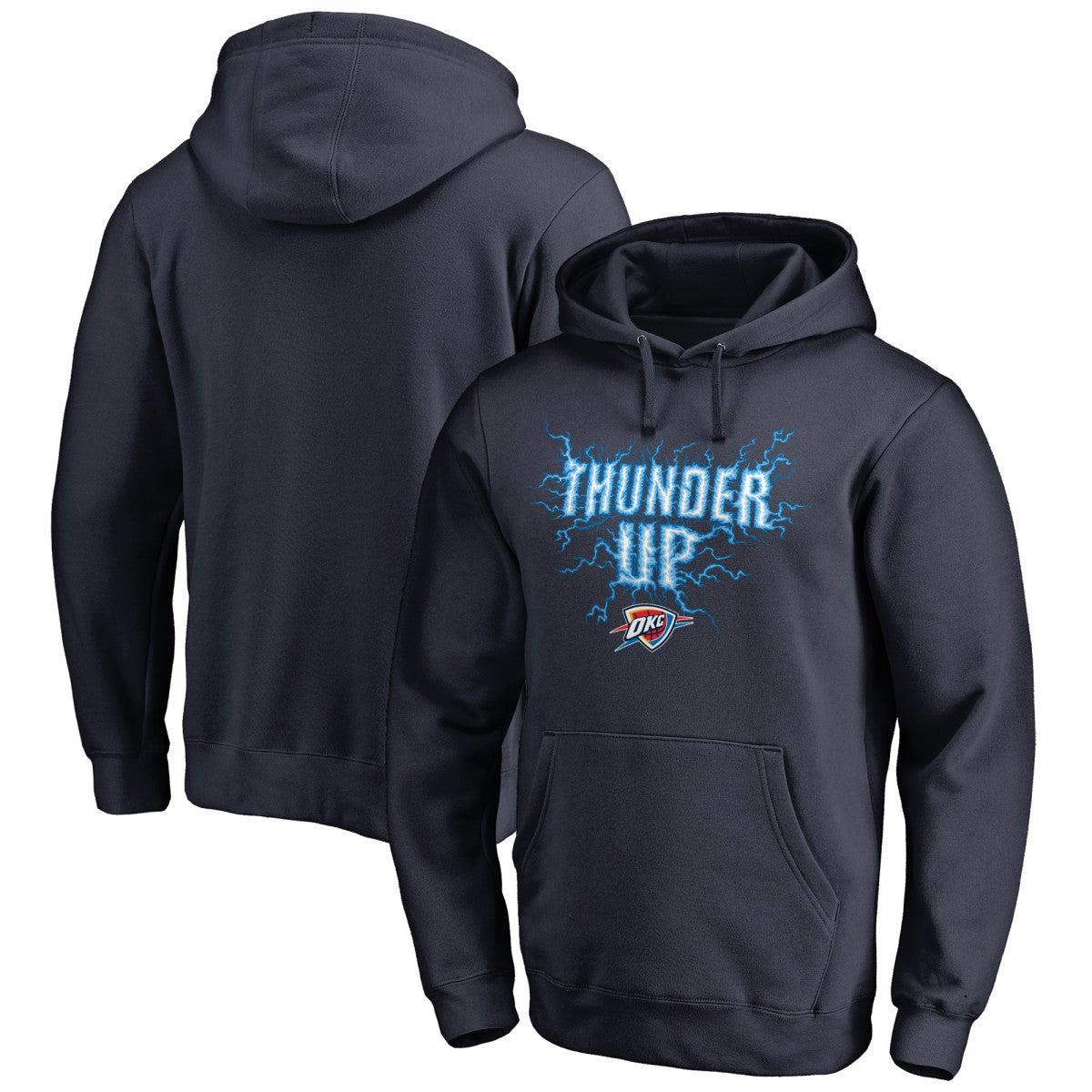 Oklahoma City Thunder Hometown Collection Thunder Up Pullover Hoodie Navy