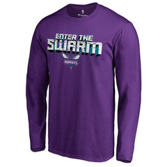 Charlotte Hornets Hometown Collection The Swarm Long Sleeve T-Shirt Purple