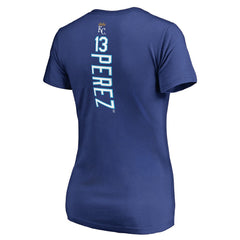 Salvador Perez Kansas City Royals Women's Backer V-Neck T-Shirt Discount