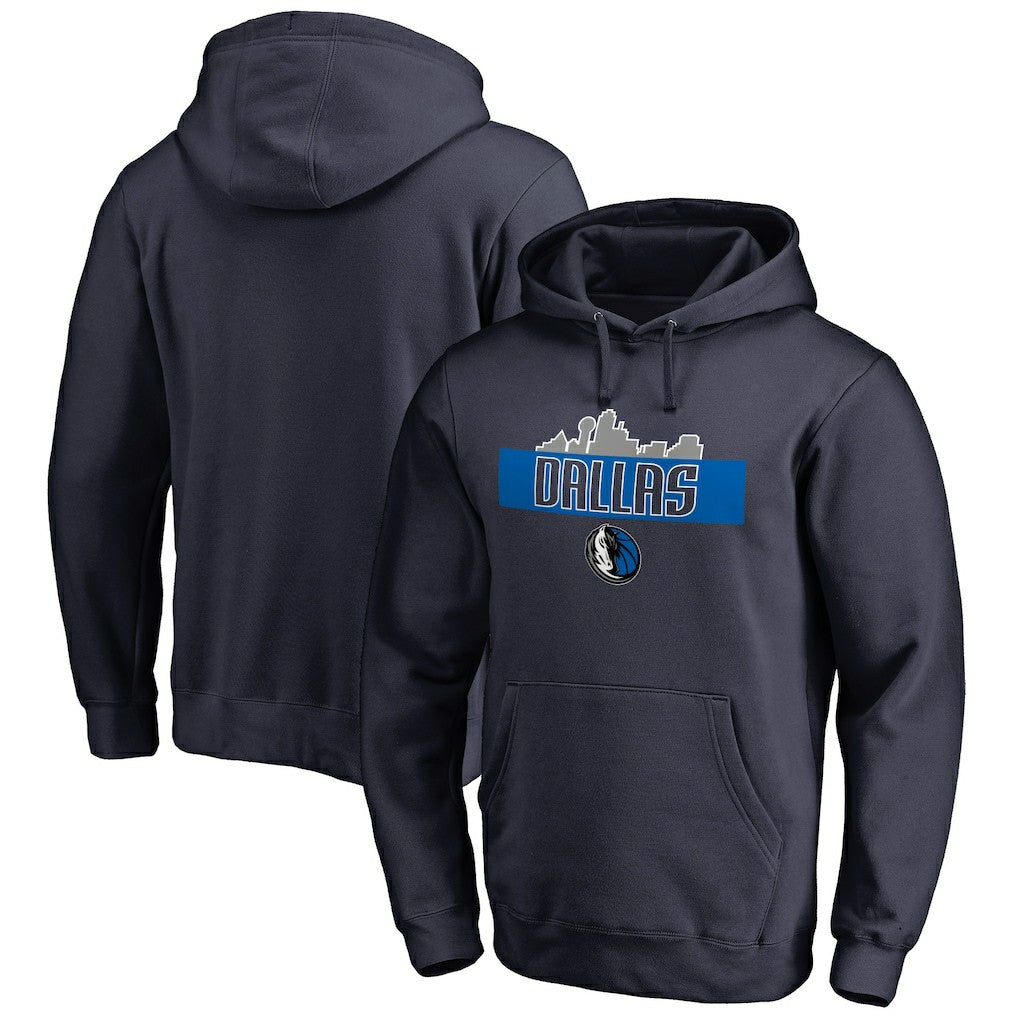 Dallas Mavericks Hometown Collection Skyline Pullover Hoodie Navy