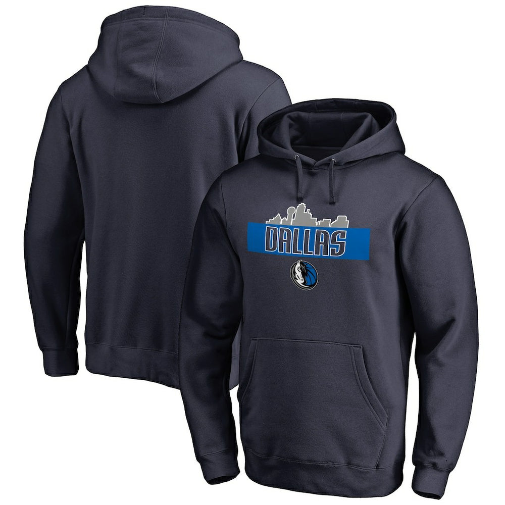 Dallas Mavericks Hometown Collection Skyline Pullover Hoodie Navy