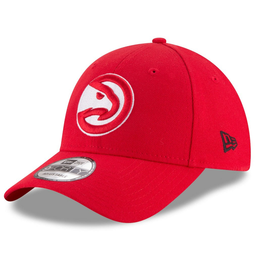 New Era Atlanta Hawks Team Color 9FORTY Adjustable Hat Red