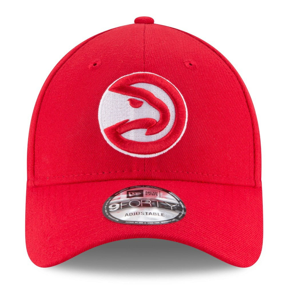 New Era Atlanta Hawks Team Color 9FORTY Adjustable Hat Red