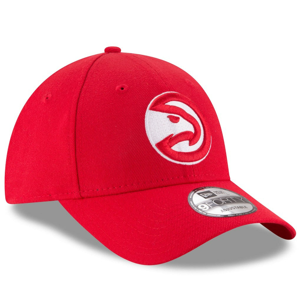 New Era Atlanta Hawks Team Color 9FORTY Adjustable Hat Red