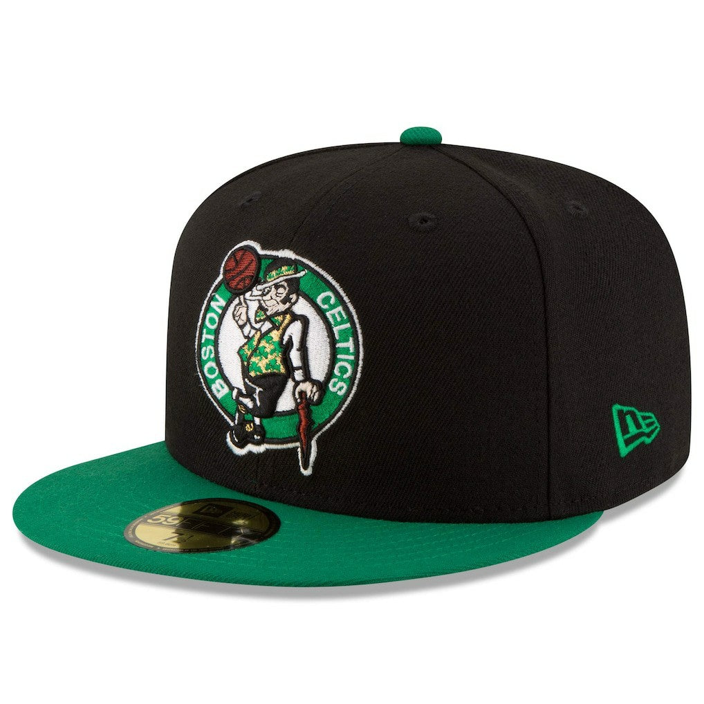 New Era Boston Celtics Team Color 2Tone 59FIFTY Fitted Hat Black/Green