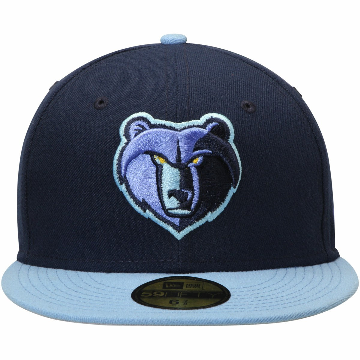 New Era Memphis Grizzlies Team Color 2Tone 59FIFTY Fitted Hat Navy/Light Blue