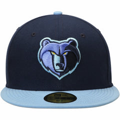 New Era Memphis Grizzlies Team Color 2Tone 59FIFTY Fitted Hat Navy/Light Blue