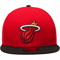 New Era Miami Heat Team Color 2Tone 59FIFTY Fitted Hat Red/Black