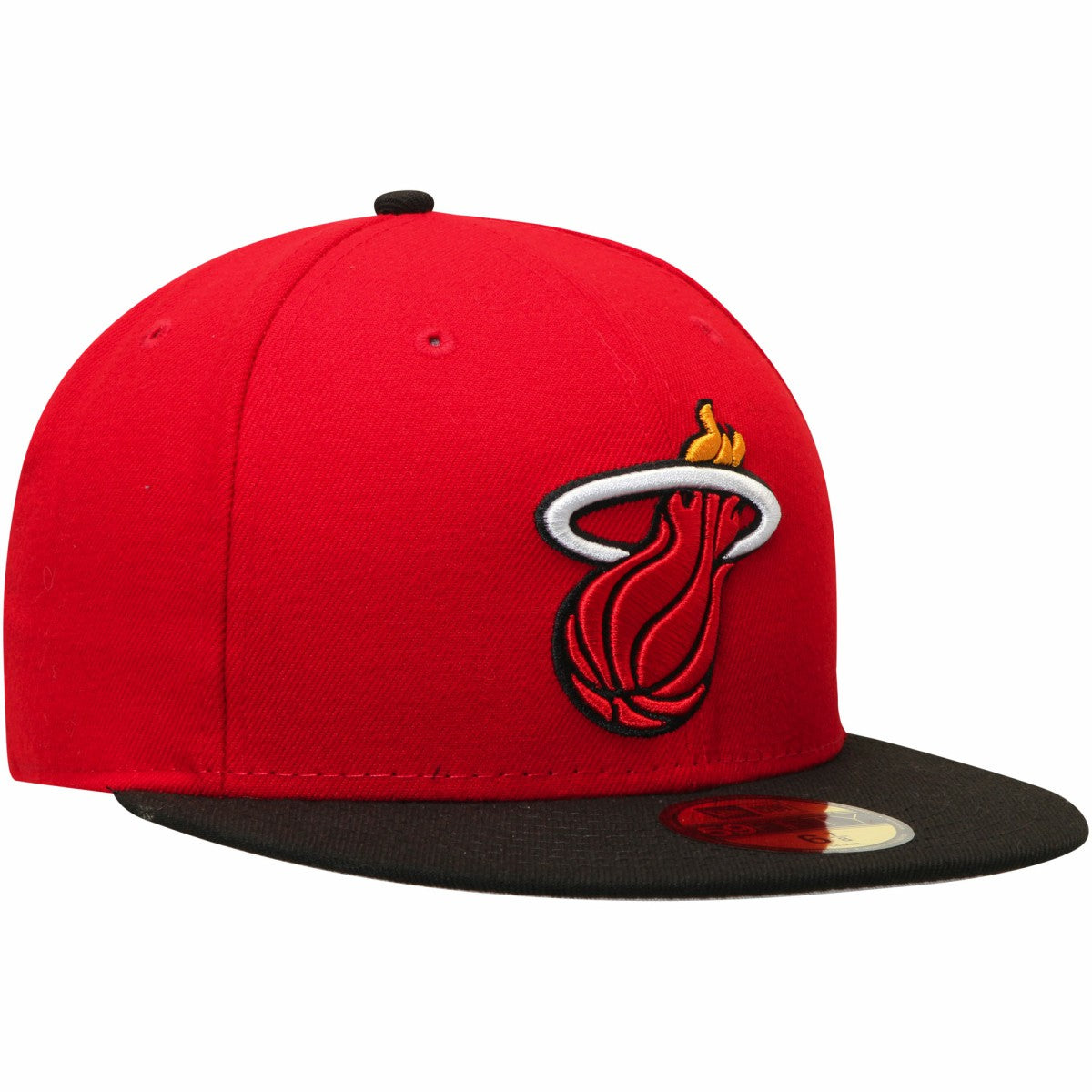 New Era Miami Heat Team Color 2Tone 59FIFTY Fitted Hat Red/Black