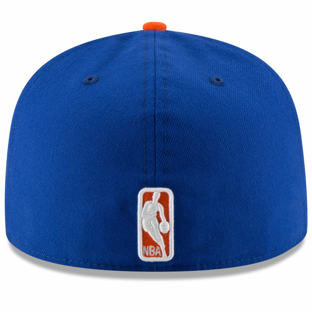 New Era New York Knicks Team Color 2Tone 59FIFTY Fitted Hat Royal/Orange