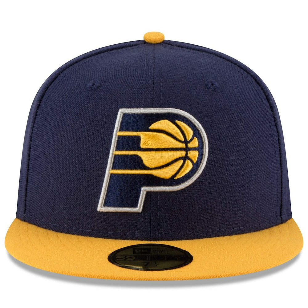 New Era Indiana Pacers Team Color 2Tone 59FIFTY Fitted Hat Navy/Yellow