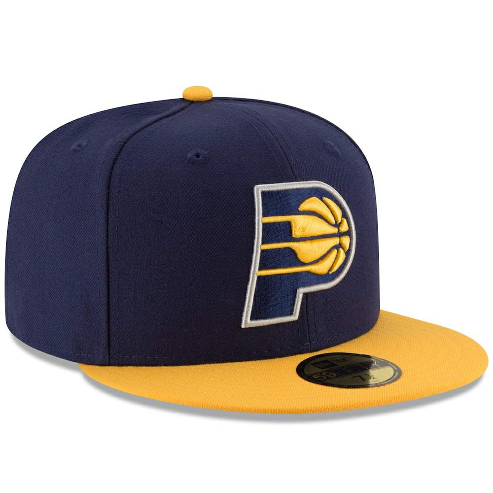 New Era Indiana Pacers Team Color 2Tone 59FIFTY Fitted Hat Navy/Yellow