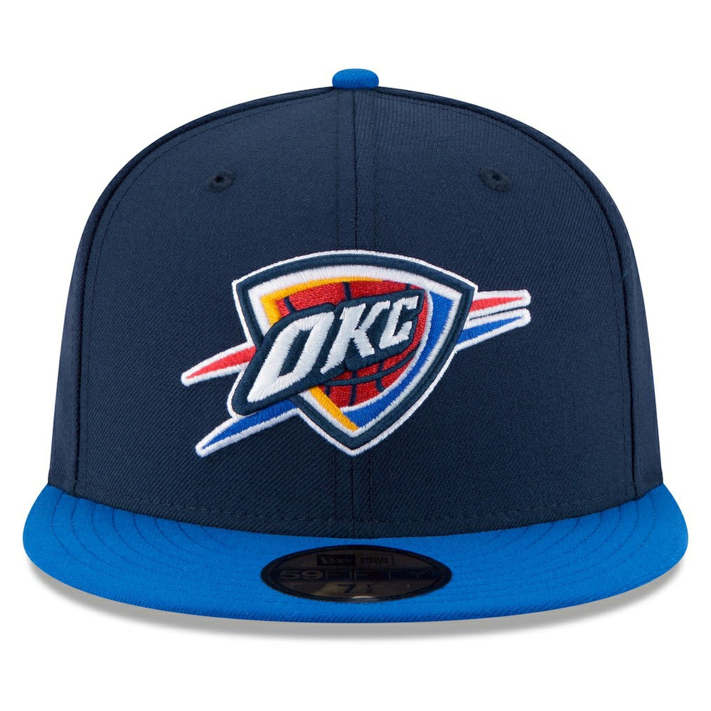 New Era Oklahoma City Thunder Team Color 2Tone 59FIFTY Fitted Hat Navy/Royal